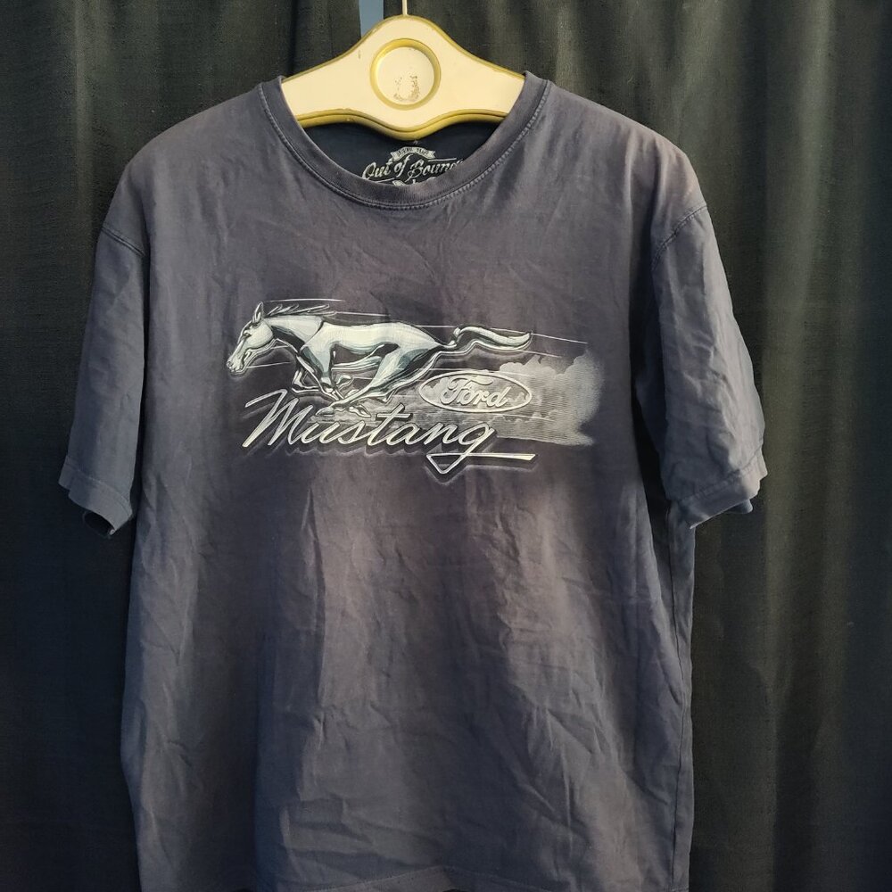 Ford Mustang Mens T-Shirt by Out Of Bounds Graphic Tee Sz L